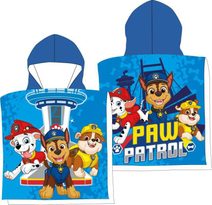 Pončo Paw Patrol blue Bavlna - Froté, 55/110 cm