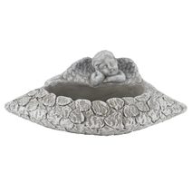 Cementový obal k osázení s andělem X7057 - 30 x 15 x 11 cm