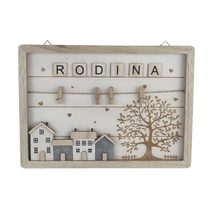 Závěsná dekorace s kolíčky D6121 - 35 x 2 x 25 cm