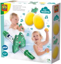SES CREATIVE Zábava ve vaně vodní flétna set s chrastítky do vody