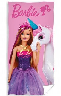 Osuška Barbie a kouzelný jednorožec 70x140 cm