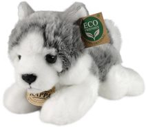 PLYŠ Pes husky 20cm ležící Eco-Friendly *PLYŠOVÉ HRAČKY*