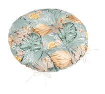 Sedák Adéla prošívaný kulatý Šedá,Žlutá,Béžová 62/219 průměr 40 cm