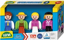 LENA Baby Truxx zelená sada figurek 8cm 4ks v krabici plast