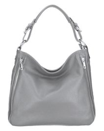 Kožená dámská kabelka Romina šedá