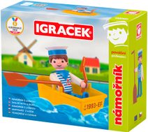 EFKO IGRÁČEK Námořník povolání set figurka kloubová s lodičkou