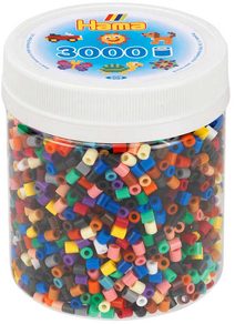 HAMA Korálky barevné zažehlovací XL set 3000ks v plastové doze