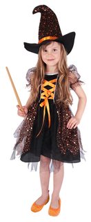 Kostým čarodějnice/halloween hvězdička vel. S