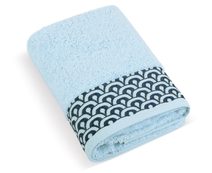 Froté ručník a osuška kolekce Krajka - 70x140 cm Modrá