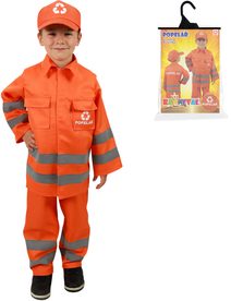 KARNEVAL Šaty Popelář (116-128cm) 6-8 let *KOSTÝM*