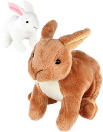 PLYŠ Králík sedící 15cm 2 barvy *PLYŠOVÉ HRAČKY*