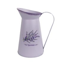 Konvička plechová levandule K3573/2 - vrch: 15 × 14 H: 27 dno: 16 cm