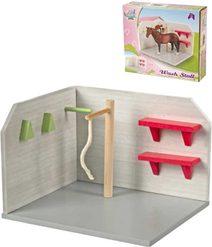 DŘEVO Mycí box pro koně 1:24 herní set malý farmář *DŘEVĚNÉ HRAČKY*