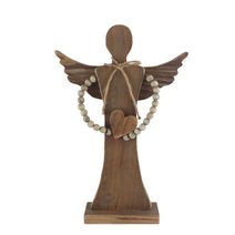 Dekorace anděl se srdíčkem D6546/2 - 41 cm