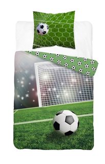 DETEXPOL Povlečení Fotbal přímý kop Bavlna, 140/200, 70/80 cm