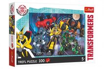 Puzzle Tým Autobotů/Transformers Robots in Disguise 100 dílků 41x27,5cm v krabici 29x19x4cm