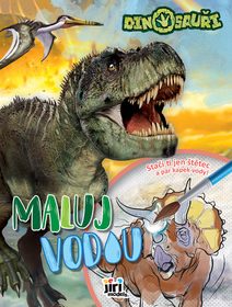 Maluj vodou A4 Dinosauři omalovánky