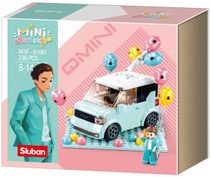 SLUBAN Mini Handcraft MiniQ Modré auto 236 dílků + 1 figurka STAVEBNICE