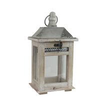 Dřevěná lucerna D7094 - 27.5 cm