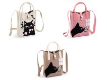 Dívčí textilní kabelka / taška kočka 12x18 cm