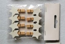 Dekorace klip hvězdička, 8 ks D6474 - 14 cm