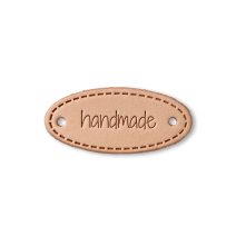 Kožený našívací štítek Handmade