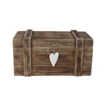 Dřevěný box D7349 - 18 × 13 × 12,5 cm