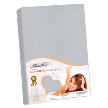 Prostěradlo froté - 200x220 cm středně šedá