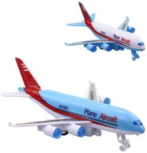 Letadlo dopravní plastové 16cm na setrvačník 2 barvy