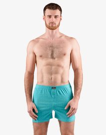 GINA pánské trenky volné, nadměrné, šité, s potiskem 75208P