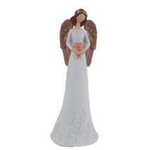 Dekorace anděl se srdcem X8182/2 - 5.5x3.5x15cm