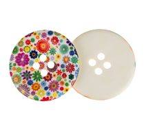 Knoflík - sada 2 ks - prům. 50 mm fialová