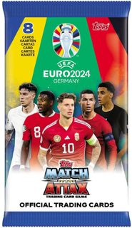 TOPPS EURO 2024 GERMANY Match Attax sběratelské fotbalové karty set 8ks booster