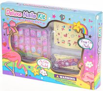 Nalepovací nehty set 20ks s pilníkem a nálepkami zdobení nehtů