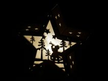 Vánoční svítící hvězda Ø12 cm