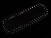 Plastové dno na háčkování / výrobu košíků 10x30 cm