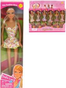 DeFa Lucy modní panenka 29cm trendy letní krátké šaty různé druhy