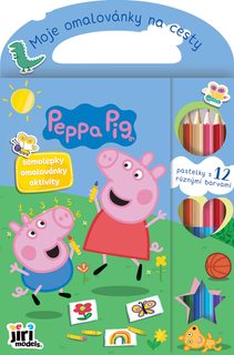 JIRI MODELS Moje omalovánky na cesty Peppa Pig s pastelkami a samolepkami