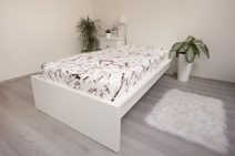 Prostěradlo mikroplyš Mramor hnědý Polyester, 90/200 cm