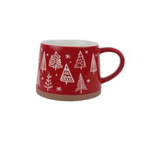 Vánoční porcelánový hrnek X8716-08 - 350ml; 380 g; D85xH76xBD99mm