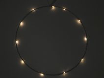 Dekorace vánoční svítící LED kruh k zavěšení Ø27 cm