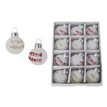 Vánoční ozdoba 12 ks, S0519 - dia 3 cm,13.5×10×3.2 cm