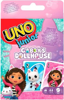 MATTEL Hra Uno Junior karty Gabbys Dollhouse *SPOLEČENSKÉ HRY*