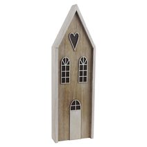 Dekorace domeček D6259/2 - 12 × 4 x 39 cm