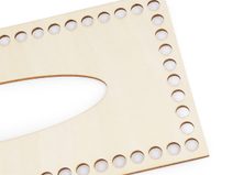 Víko na pletení / háčkování krabičky na kapesníky 12x24cm