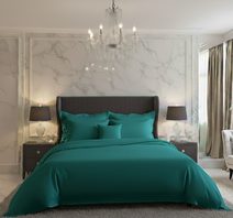 Saténové povlečení LUXURY COLLECTION tmavě zelené