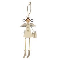 Dekorace anděl D3167 - 9,5 x 0,7 x 33 cm