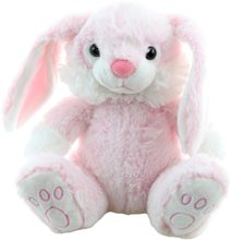 PLYŠ Králík růžový sedící 23cm *PLYŠOVÉ HRAČKY*