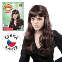 KARNEVAL Paruka hnědé vlasy *KARNEVALOVÝ DOPLNĚK*