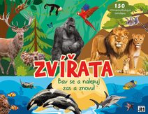 JIRI MODELS Album samolepky Zvířata Bav se a nalepuj zas a znovu!